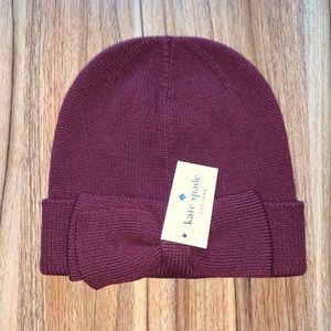 NWT Kate Spade Bow Beanie